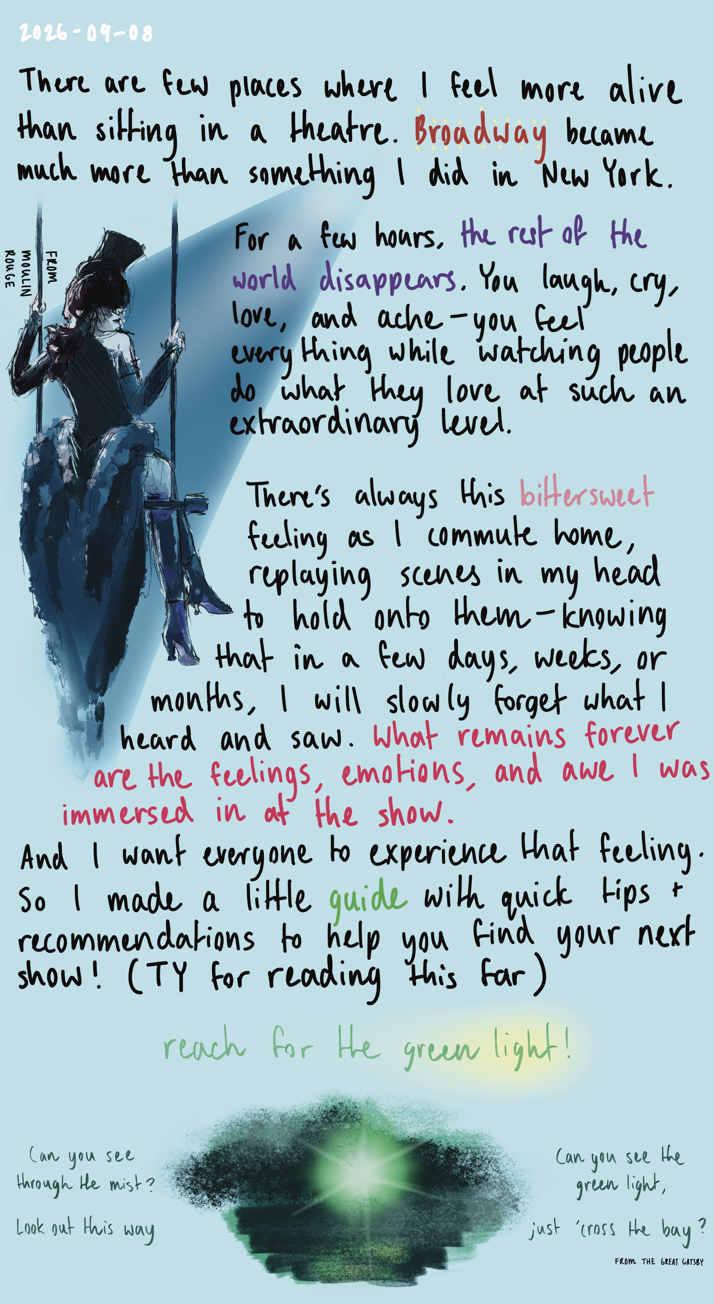 Broadway Journal Entry
